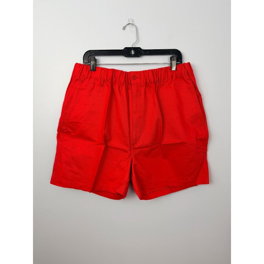 80s Deadstock LL Bean Cotton Twill Mens Shorts Size 42, Red Dad Shorts